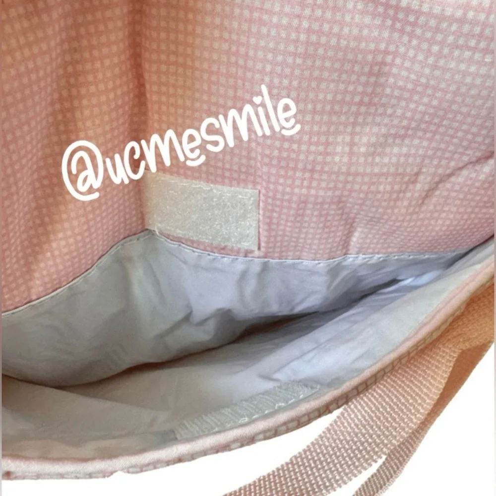 Precious Moments Vintage 6-in-1 Pink Medium Baby Diaper Bag w/ Teething Toy Ring